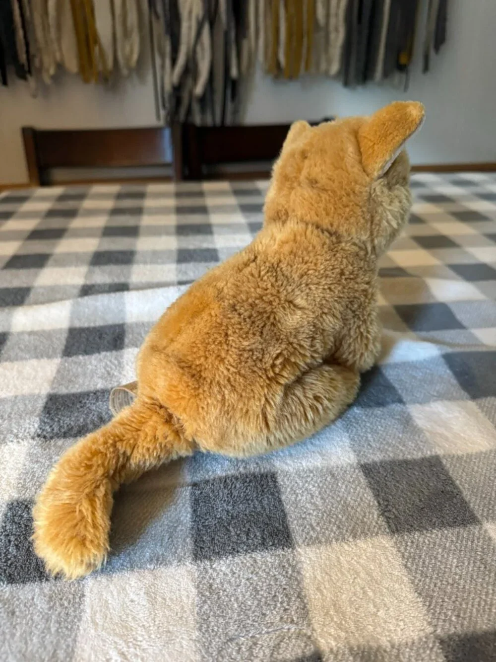 Vintage Toys R Us Animal Alley Orange and White Tabby Cat Plush